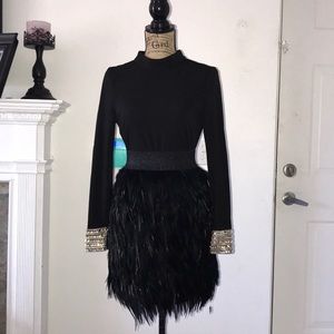 Feather extravaganza skirt